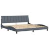 vidaXL Estructura de cama sin colch&oacute;n Hanko terciopelo gris oscuro 200x200 cm