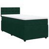 vidaXL Cama box spring con colch&oacute;n terciopelo verde oscuro 90x190 cm