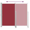 vidaXL Toldo lateral retráctil de patio rojo 140x300 cm