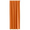 vidaXL Cortinas Opacas con Anillas 2 pcs Naranja Brillante