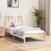 vidaXL Estructura de cama madera maciza de pino 90x190 cm