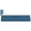 vidaXL Cama con almacenamiento y LED con LED Azul Oscuro 90 x 190 cm