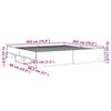 vidaXL Estructura de cama madera de ingenier&iacute;a negra 200x200 cm