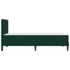 vidaXL Estructura de cama con colch&oacute;n Verde oscuro 90 x 190 cm