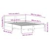 vidaXL Estructura de cama sin colch&oacute;n madera de pino blanca 120x200 cm