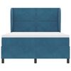 vidaXL Cama tipo Box Spring Azul Oscuro 200 x 160 cm Poli&eacute;ster