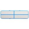 vidaXL Esterilla inflable de gimnasia con bomba PVC azul 600x100x20 cm