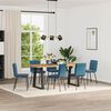 vidaXL Sillas de comedor 6 unidades terciopelo azul