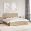 vidaXL Estructura de cama Sonoma 200 x 200 cm Madera de pino macizo