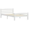 vidaXL Estructura de cama sin colchón madera de pino blanco 100x200 cm