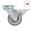 vidaXL Ruedas giratorias 8 unidades 50 mm