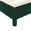 vidaXL Estructura Estructura de cama con somier terciopelo verde oscuro 140x190 cm