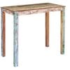 vidaXL Mesa de bar madera maciza reciclada 115x60x107 cm