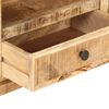 vidaXL Mueble para TV madera maciza mango y caña natural 120x30x40 cm