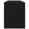 vidaXL Mueble de TV de madera de roble negro 188,5x41x50 cm