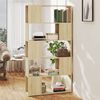 vidaXL Librer&iacute;a separador contrachapada roble Sonoma 80x24x155 cm