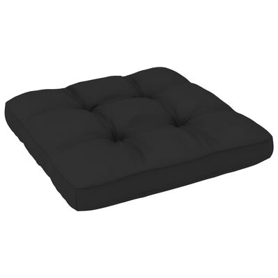 vidaXL Cojín para sofá de palets negro 58x58x10 cm