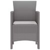 vidaXL Silla de Jardín 2 pcs Gris claro 53 x 49 x 85 cm PP