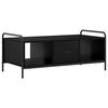 vidaXL Mesa de centro Roble Negro 99,5 x 49 x 41 cm