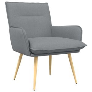 vidaXL Sill&oacute;n Gris Claro Tela