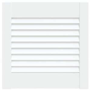 vidaXL Puerta de armario de lamas madera pino blanco 39,5x39,4 cm