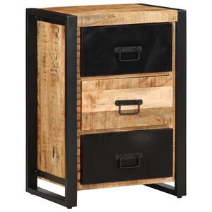 vidaXL Cajonera madera maciza de mango 50x35x70 cm