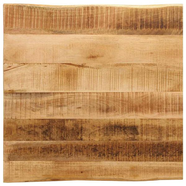 vidaXL Tablero de mesa borde natural madera mango rugosa 40x40x2,5 cm