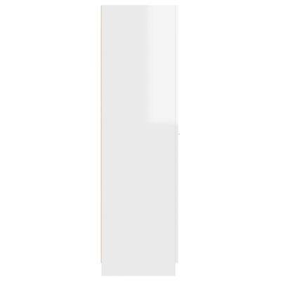vidaXL Armario de boticario contrachapada blanco brillo 30x42,5x150 cm
