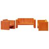 vidaXL Juego de muebles jard&iacute;n 2 pzas madera maciza pino marr&oacute;n cera