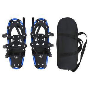 vidaXL Raquetas de Nieve 3 en 1 Azul y Negro 53,5 x 21 cm