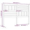 vidaXL Cabecero de cama madera maciza de pino gris 146x4x100 cm