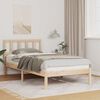 vidaXL Estructura de cama Marr&oacute;n 100 x 200 cm Madera de pino macizo