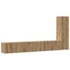 vidaXL Mueble para TV de pared madera contrachapada artesanal 3 piezas
