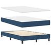 vidaXL Cama tipo Box Spring con colch&oacute;n con LED Azul 120 x 190 cm tela