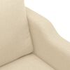 vidaXL Sillón de tela color crema 60 cm