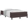 vidaXL Cama tipo Box Spring Marr&oacute;n Oscuro 120 x 200 cm tela