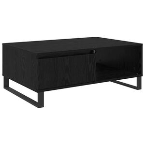 vidaXL Mesa de Caf&eacute; Roble Negro 90 x 60 x 35 cm Madera de ingenier&iacute;a