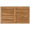 vidaXL Encimera Rectangular Madera de teca maciza Natural