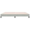 vidaXL Cama box spring con colchón terciopelo gris claro 180x220 cm