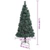 vidaXL &Aacute;rbol de Navidad artificial preiluminado con set de bolas Verde