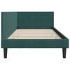 vidaXL Estructura de cama en esquina Verde oscuro 90 cm x 200 cm