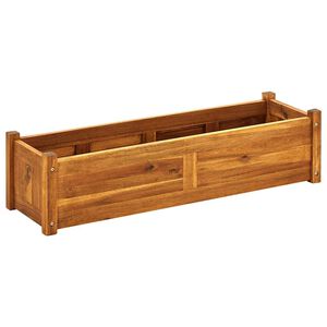 vidaXL Arriate de madera de acacia 100x30x25 cm