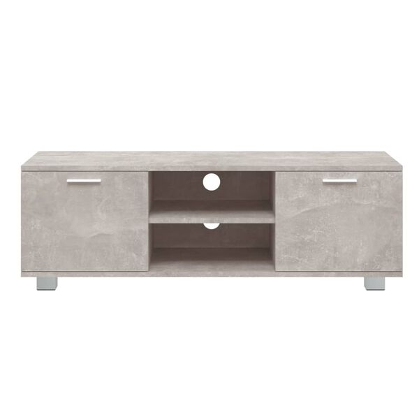 vidaXL Mueble para TV madera contrachapada gris hormigón 120x40,5x35cm