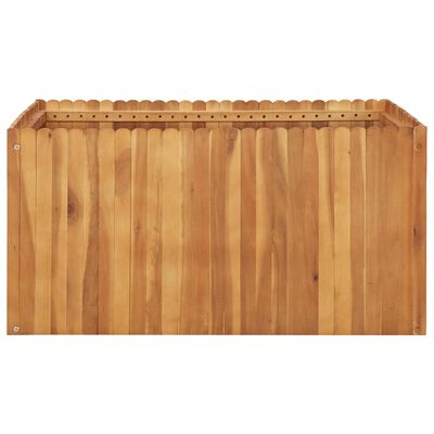 vidaXL Arriate de madera maciza de acacia 100x100x50 cm
