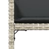 vidaXL Sillones de jard&iacute;n con cojines 4 uds rat&aacute;n sint&eacute;tico gris claro