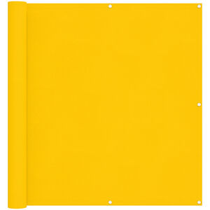 vidaXL Pantalla de Balc&oacute;n Amarillo 120 x 200 cm Tela Oxford