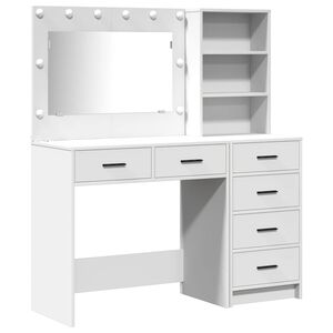 vidaXL Mesa de tocador 2 uds. Blanco 78.5 x 41 x 135 cm