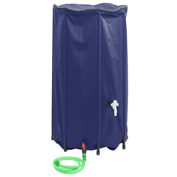 vidaXL Dep&oacute;sito de agua plegable con grifo PVC 380 l