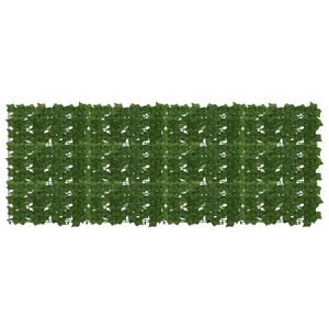vidaXL Pantalla de balc&oacute;n con hojas Verde 200 x 75 cm