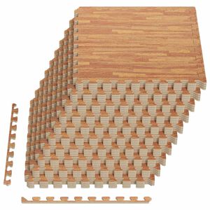 vidaXL Alfombrillas de Piso 40 uds. Madera 14,4 m&sup2; Espuma EVA